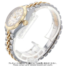 将图像加载到图库查看器中，ROLEX Datejust W28mm Stainless Steel K18YG Silver Dial 279173
