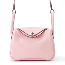 Load image into Gallery viewer, HERMES Lindy Rose Sakura Swift Leather Size Mini
