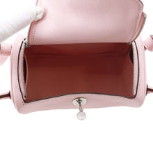 Load image into Gallery viewer, HERMES Lindy Rose Sakura Swift Leather Size Mini
