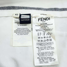 将图像加载到图库查看器中，FENDI Joshua Vidas Collaboration Skirt Size 40 White/Black FQ7165 Cotton100%
