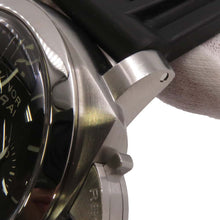 将图像加载到图库查看器中，PANERAI Luminor 1950 8Days GMT Chronograph W44mm Stainless Steel Rubber Black DialPAM00275
