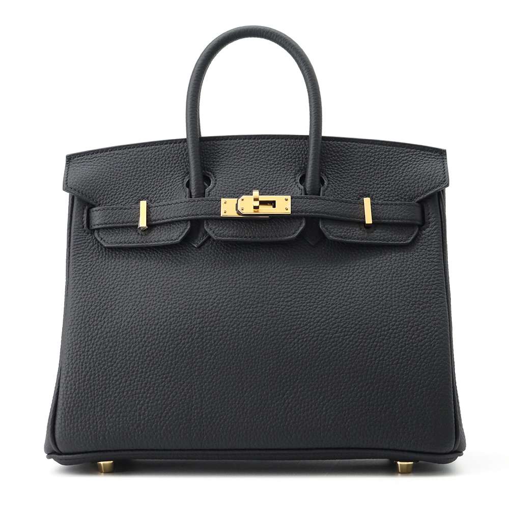 HERMES Birkin Black Togo Leather Size 25