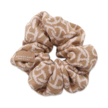 将图像加载到图库查看器中，HERMES Scrunchie Claudia Naoussa Beige/Rose Cashmere70% Silk30%
