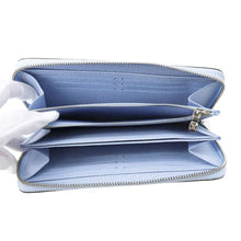 将图像加载到图库查看器中，LOUIS VUITTON Zippy Wallet Ice blue M83570 Epi Leather
