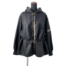 将图像加载到图库查看器中，LOUIS VUITTON Lightweight Crinkle Parka Size 42 Noir 1AFGKP Nylon100%
