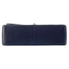 Load image into Gallery viewer, CHANEL Matelasse W Flap ChainShoulder Bag Navy A58600 Caviar Leather Size 30
