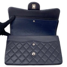 Load image into Gallery viewer, CHANEL Matelasse W Flap ChainShoulder Bag Navy A58600 Caviar Leather Size 30
