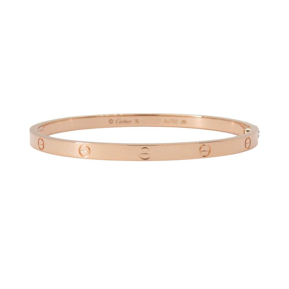 CARTIER Love breath Size SM/16 B6047316 18K Pink Gold