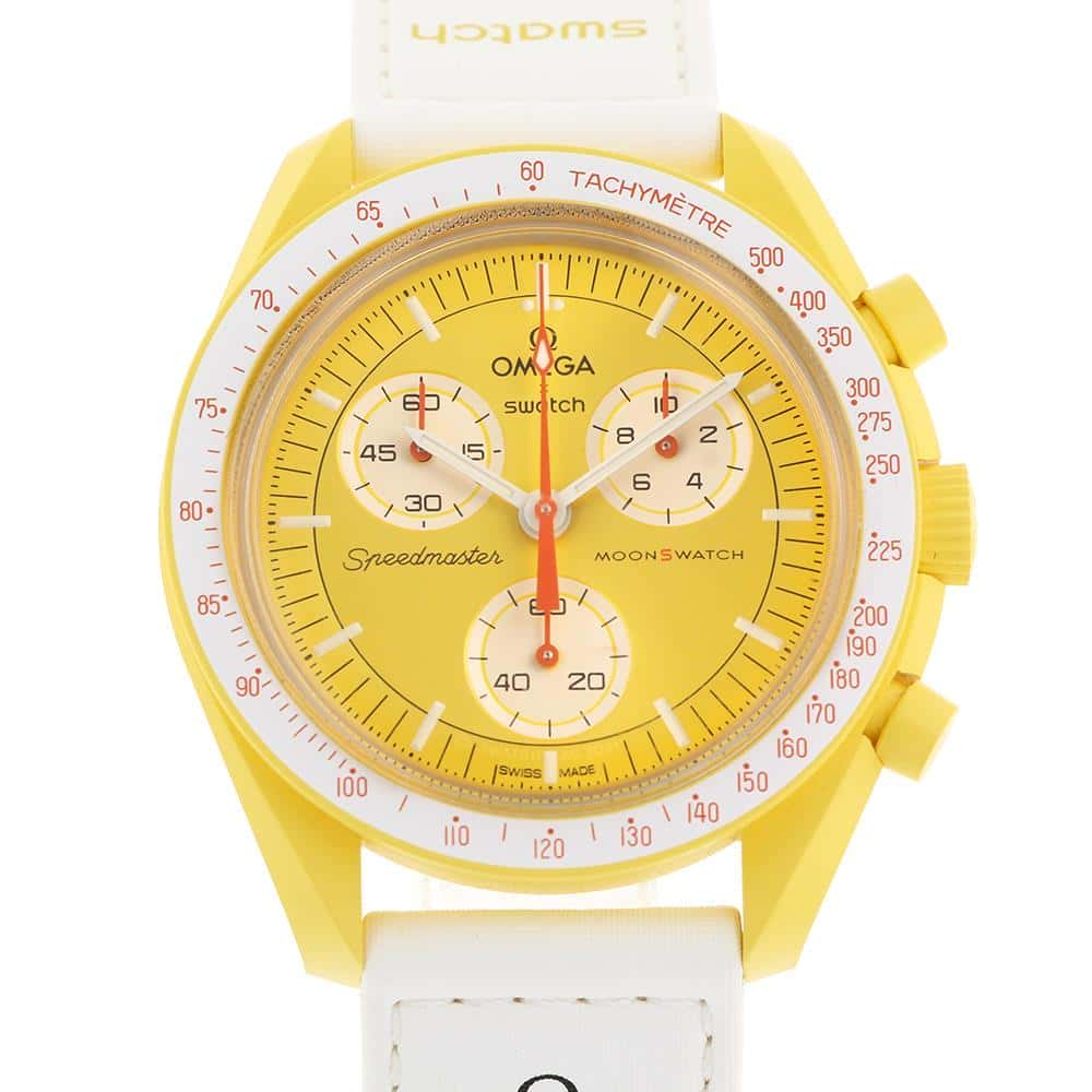 Swatch MoonSwatch Swatch x OMEGA Mission to the Sun W42mm Bio-Ceramic Yellow Dial SO33J100