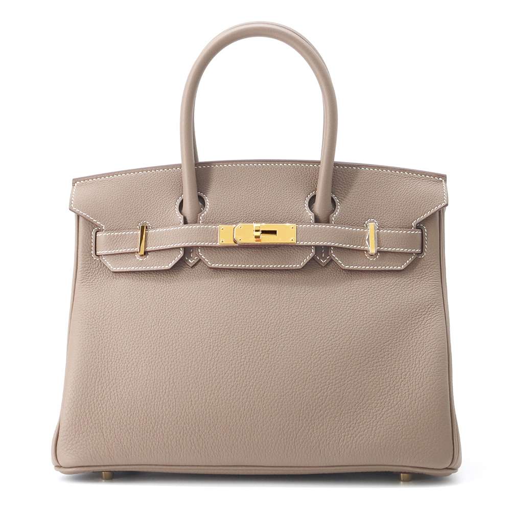 HERMES Birkin Etoupe Togo Leather Size 30