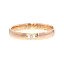 将图像加载到图库查看器中，HERMES Ever Hercules Ring Size 64 18K Pink Gold
