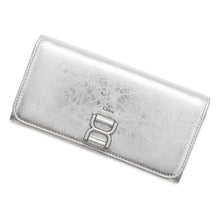 将图像加载到图库查看器中，Chloe Marcy Long Wallet Silver CHC23AP098 Leather
