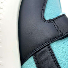 将图像加载到图库查看器中，HERMES Sneakers Duel Blue/Black Knit Calf Leather Size 40
