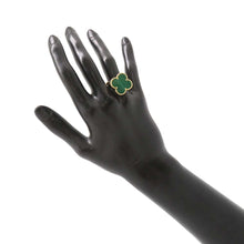 将图像加载到图库查看器中，Van Cleef &amp; Arpels Magic Alhambra Ring Size 61/#21 VCAR03AV61 18K Yellow Gold
