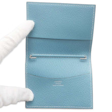 将图像加载到图库查看器中，HERMES Agenda Cover New Blue Jean Chevre Myzore Goatskin Size PM
