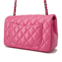 Load image into Gallery viewer, CHANEL Mini Matelasse Chain Shoulder Bag Pink A69900 Lambskin Size 20
