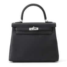 Load image into Gallery viewer, HERMES Kelly Retourne Black Togo Leather Size 25
