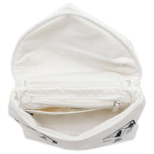 将图像加载到图库查看器中，PRADA Signor Print Backpack White 1BZ072 Nylon
