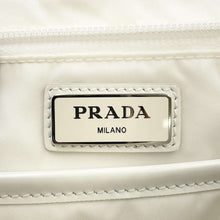 将图像加载到图库查看器中，PRADA Signor Print Backpack White 1BZ072 Nylon
