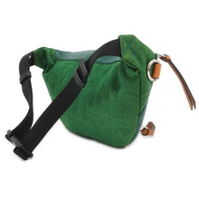 Load image into Gallery viewer, LOEWE Puffy Crossbody Bag Green 335.73.W75 Leather Nylon
