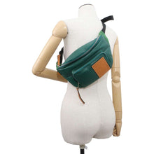 Load image into Gallery viewer, LOEWE Puffy Crossbody Bag Green 335.73.W75 Leather Nylon
