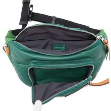 Load image into Gallery viewer, LOEWE Puffy Crossbody Bag Green 335.73.W75 Leather Nylon
