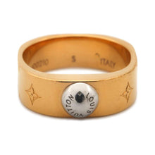 将图像加载到图库查看器中，LOUIS VUITTON Ring Nanogram Size S Gold M00210 Metal
