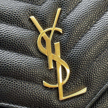 将图像加载到图库查看器中，SAINT LAURENT PARIS Monogram Saint Laurent Envelope Chain Wallet Black 393953 Leather
