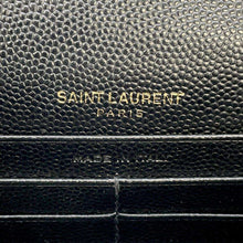 将图像加载到图库查看器中，SAINT LAURENT PARIS Monogram Saint Laurent Envelope Chain Wallet Black 393953 Leather
