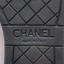 将图像加载到图库查看器中，CHANEL Lace up shoes Black/Gray Patent Leather Leather Size 37
