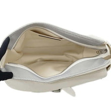 Load image into Gallery viewer, Dior Sacai collaboration saddle soft bag White 1ADHO029USG Nylon Leather
