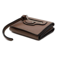 将图像加载到图库查看器中，BALENCIAGA Neo Classic Compact Wallet Brown 640107 Leather
