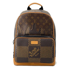 将图像加载到图库查看器中，LOUIS VUITTON Canvas・Backpack NIGOCollaboration Noir N40380 Damier Ebene Canvas Giant Monogram
