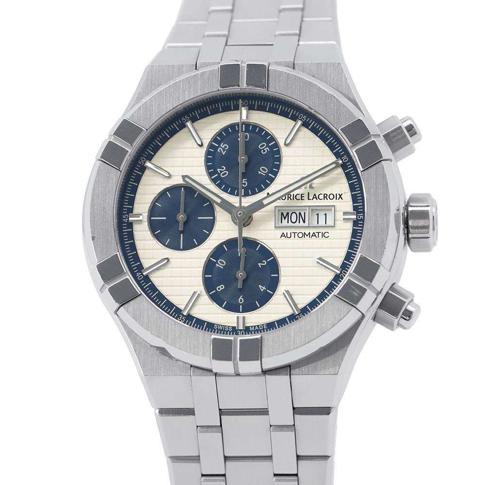 MAURICE LACROIX Icon Automatic Chronograph W44mm Stainless Steel Silver DialAI6038-SS002-131-1