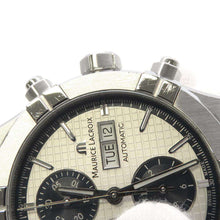 将图像加载到图库查看器中，MAURICE LACROIX Icon Automatic Chronograph W44mm Stainless Steel Silver Dial AI6038-SS002-131-1
