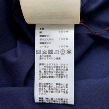 Load image into Gallery viewer, HERMES Embroidered H logo pocket T-shirt Size 38 Navy Cotton100%
