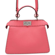 将图像加载到图库查看器中，FENDI Selleria Peekaboo Icy You Pink 8BN327 Leather Size Small
