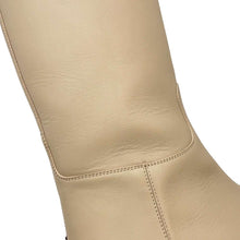 Load image into Gallery viewer, HERMES Faustin short boots Beige Calf Leather Size 35
