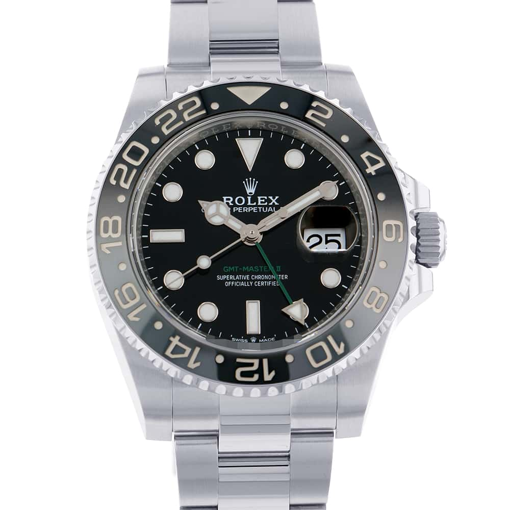 ROLEX GMT MasterⅡ W40mm Stainless Steel Black Dial 126710GRNR