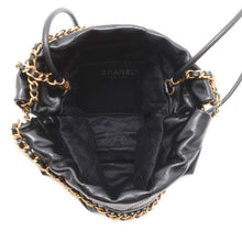 Load image into Gallery viewer, CHANEL CHANEL 22 Handbag Black AS3980 Shiny Calf Leather Size Mini
