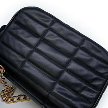 Load image into Gallery viewer, CELINE Chain Shoulder Bag Matelasse Mono Chrome Black 111273EYD Leather
