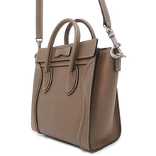 将图像加载到图库查看器中，CELINE Luggage Shopper 2WAY Shoulder Bag Suri 189243 Calf Leather Size Nano
