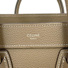 将图像加载到图库查看器中，CELINE Luggage Shopper 2WAY Shoulder Bag Suri 189243 Calf Leather Size Nano
