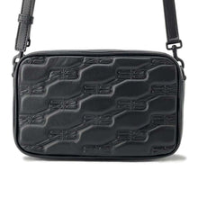 将图像加载到图库查看器中，BALENCIAGA BBMonogram Shoulder Bag Black 702701 Leather
