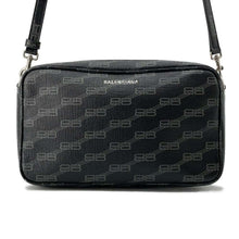 将图像加载到图库查看器中，BALENCIAGA BBMonogram Signature Camera Bag Black 702723 PVC Size Medium
