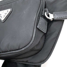 将图像加载到图库查看器中，PRADA Shoulder Bag Black 2VH128 Nylon Leather
