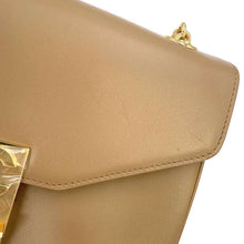 Load image into Gallery viewer, CELINE CMedium ChainShoulder Bag Light Camel 187253 Calf Leather
