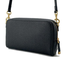 Load image into Gallery viewer, Dior Karo Double Pouch Shoulder Bag Black S7431UBAE Leather
