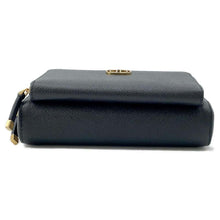 Load image into Gallery viewer, Dior Karo Double Pouch Shoulder Bag Black S7431UBAE Leather
