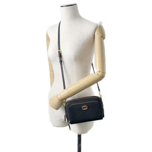 Load image into Gallery viewer, Dior Karo Double Pouch Shoulder Bag Black S7431UBAE Leather
